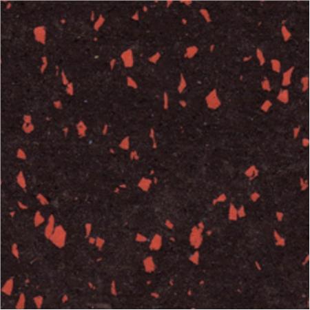 Rolled Rubber Gym Flooring - Red