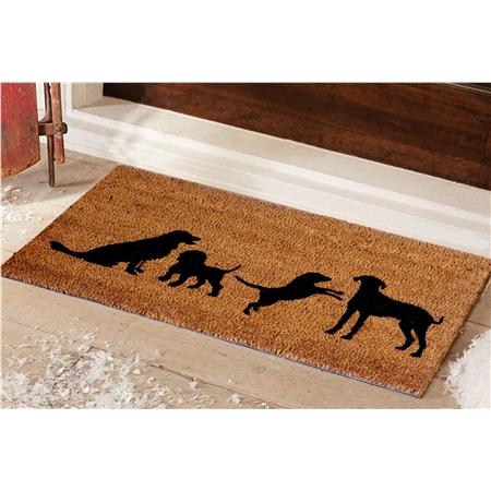 Four Dogs Entrance Mat