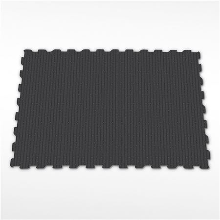 Flexgard® Checkerplate Top 4’x 6’ 4-Sided Interlocking Stall Mat