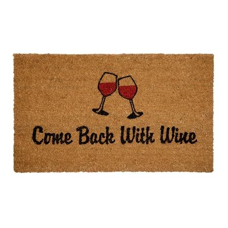 Come Back With Wine Entrance Mat