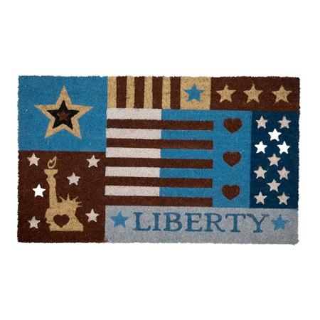 Red, White, and Blue Liberty Entrance Mat
